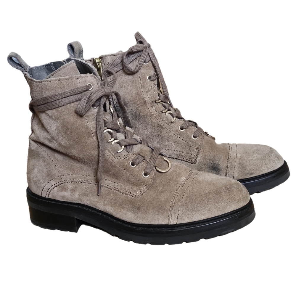 LAST CHANCE! AllSaints Lira Suede Combat Boots